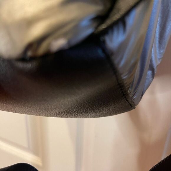 Juicy Couture Metallic quilted silver Backpack with black trim. - Picture 15 of 16